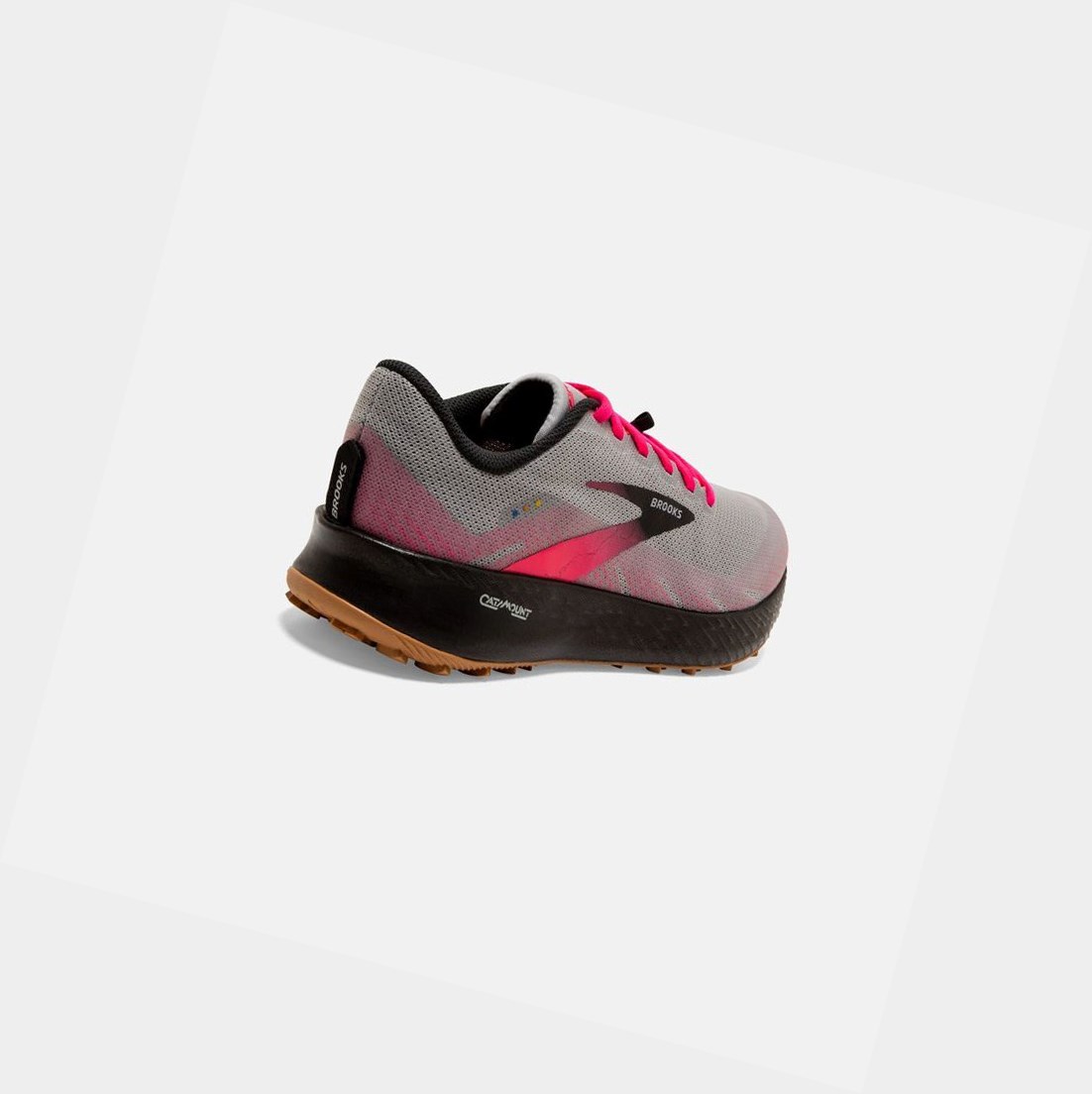 Scarpe Trail Donna Brooks Catamount Rosa Nere | JZQGRA-854