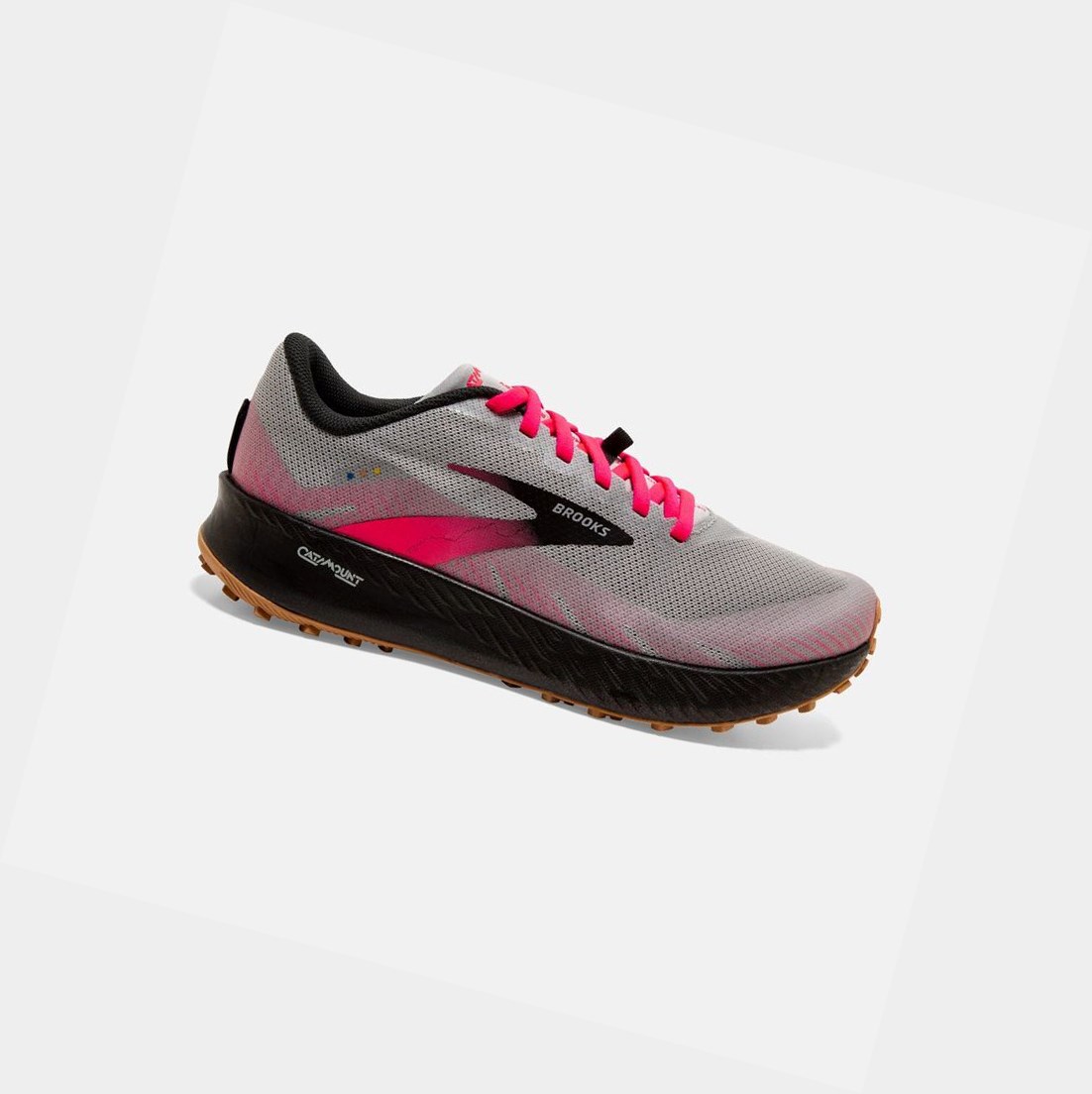 Scarpe Trail Donna Brooks Catamount Rosa Nere | JZQGRA-854