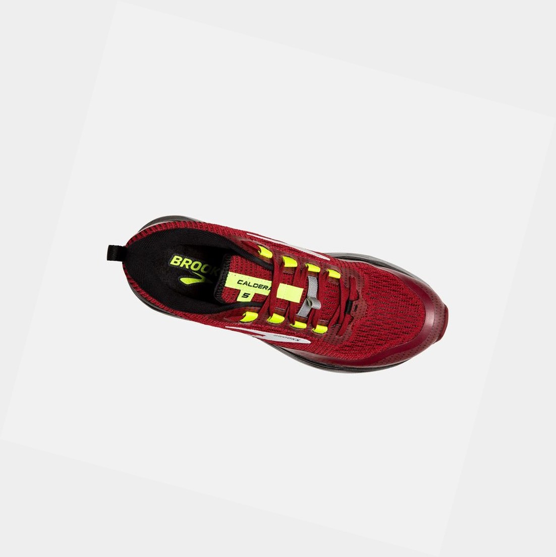 Scarpe Trail Uomo Brooks Caldera 5 Rosse Nere | RGFYXT-916