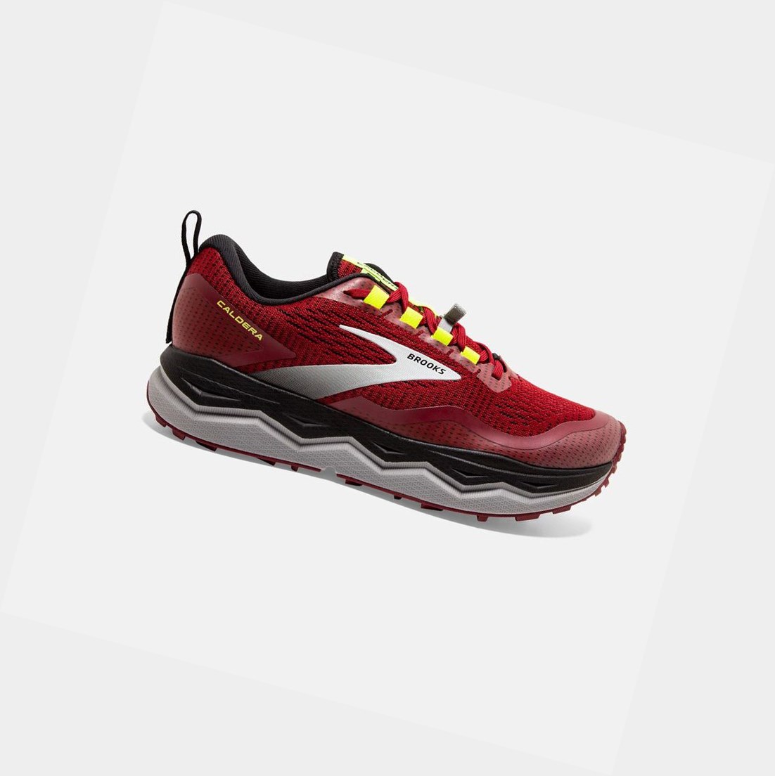 Scarpe Trail Uomo Brooks Caldera 5 Rosse Nere | RGFYXT-916