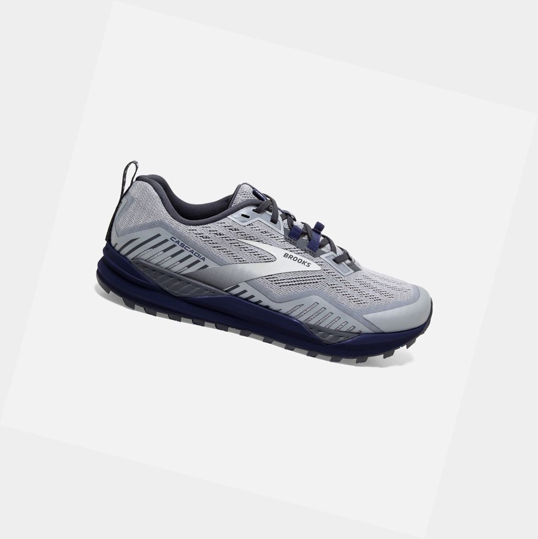 Scarpe Trail Uomo Brooks Cascadia 15 Argento Corallo | JQISHX-967