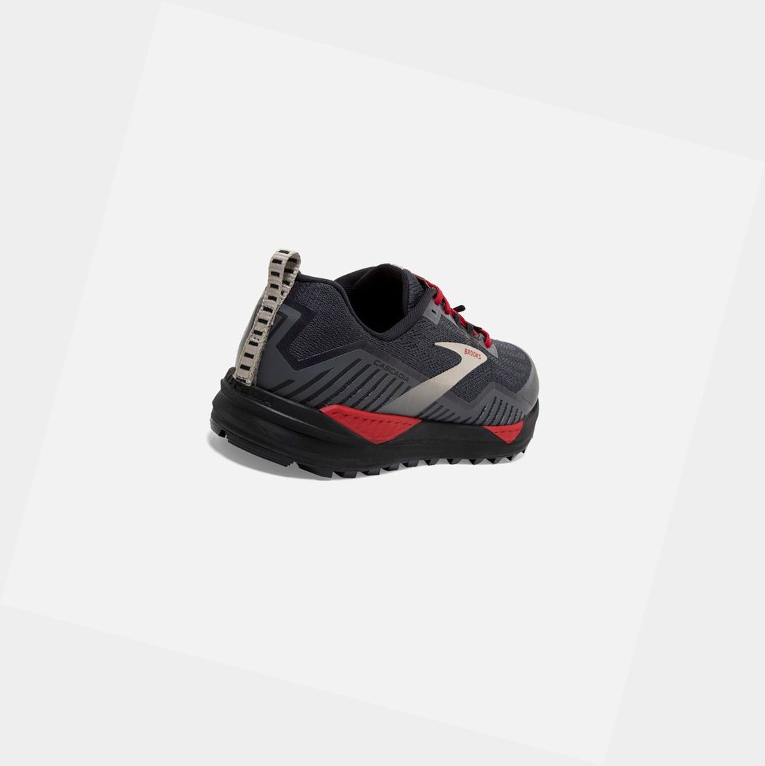 Scarpe Trail Uomo Brooks Cascadia 15 GTX Nere Rosse | RQUPYK-249