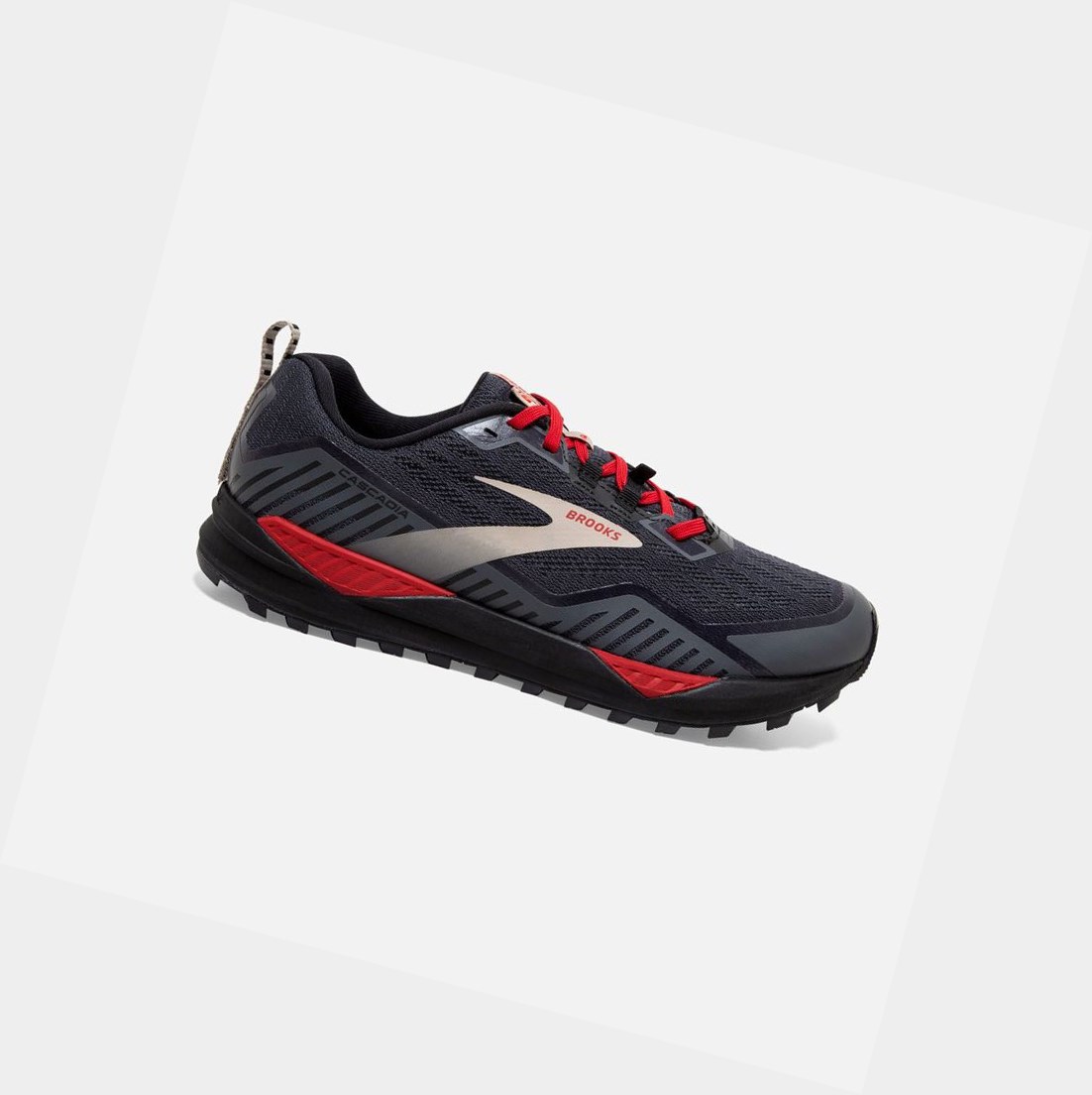 Scarpe Trail Uomo Brooks Cascadia 15 GTX Nere Rosse | RQUPYK-249