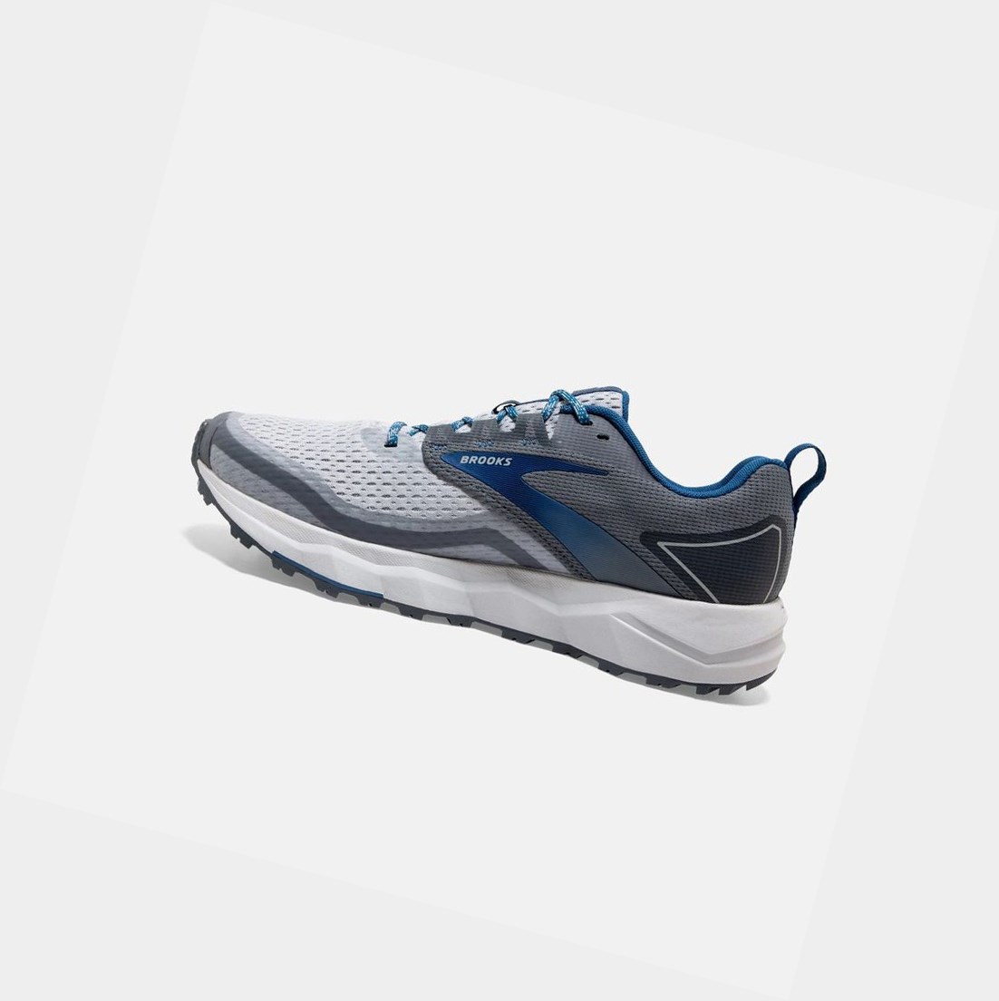 Scarpe Trail Uomo Brooks Divide 2 Grigie Blu Scuro | KXIWEN-726