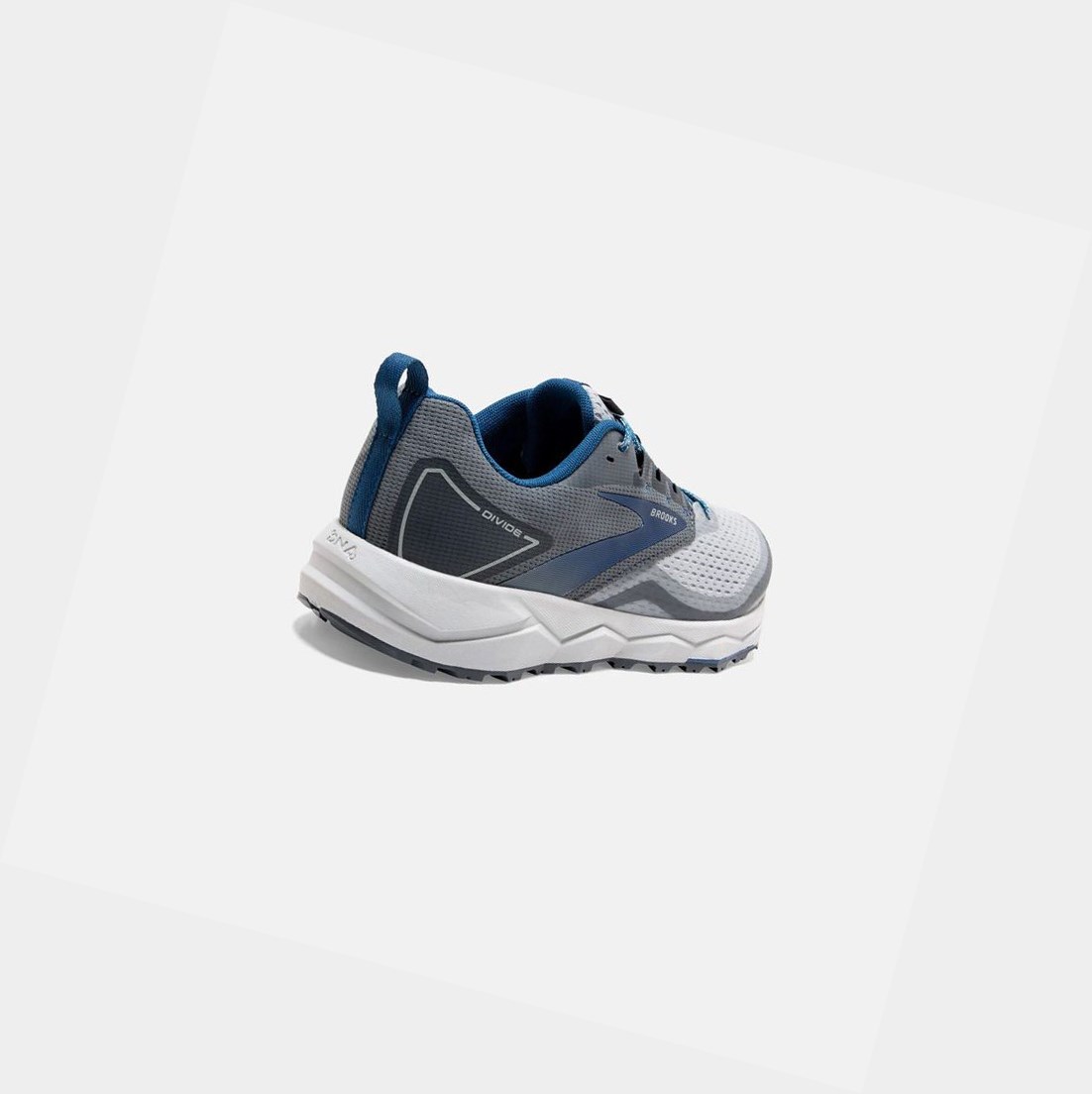Scarpe Trail Uomo Brooks Divide 2 Grigie Blu Scuro | KXIWEN-726