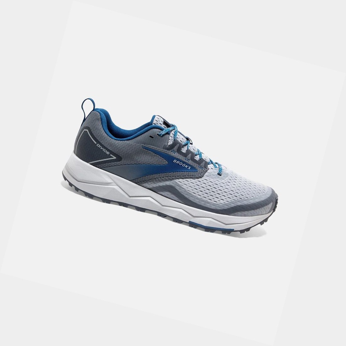 Scarpe Trail Uomo Brooks Divide 2 Grigie Blu Scuro | KXIWEN-726