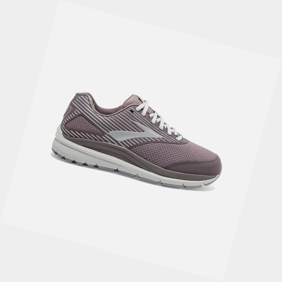 Scarpe da Passeggio Donna Brooks Addiction Walker Scamosciate Shark / Alloy / Oyster | HKFIZW-098