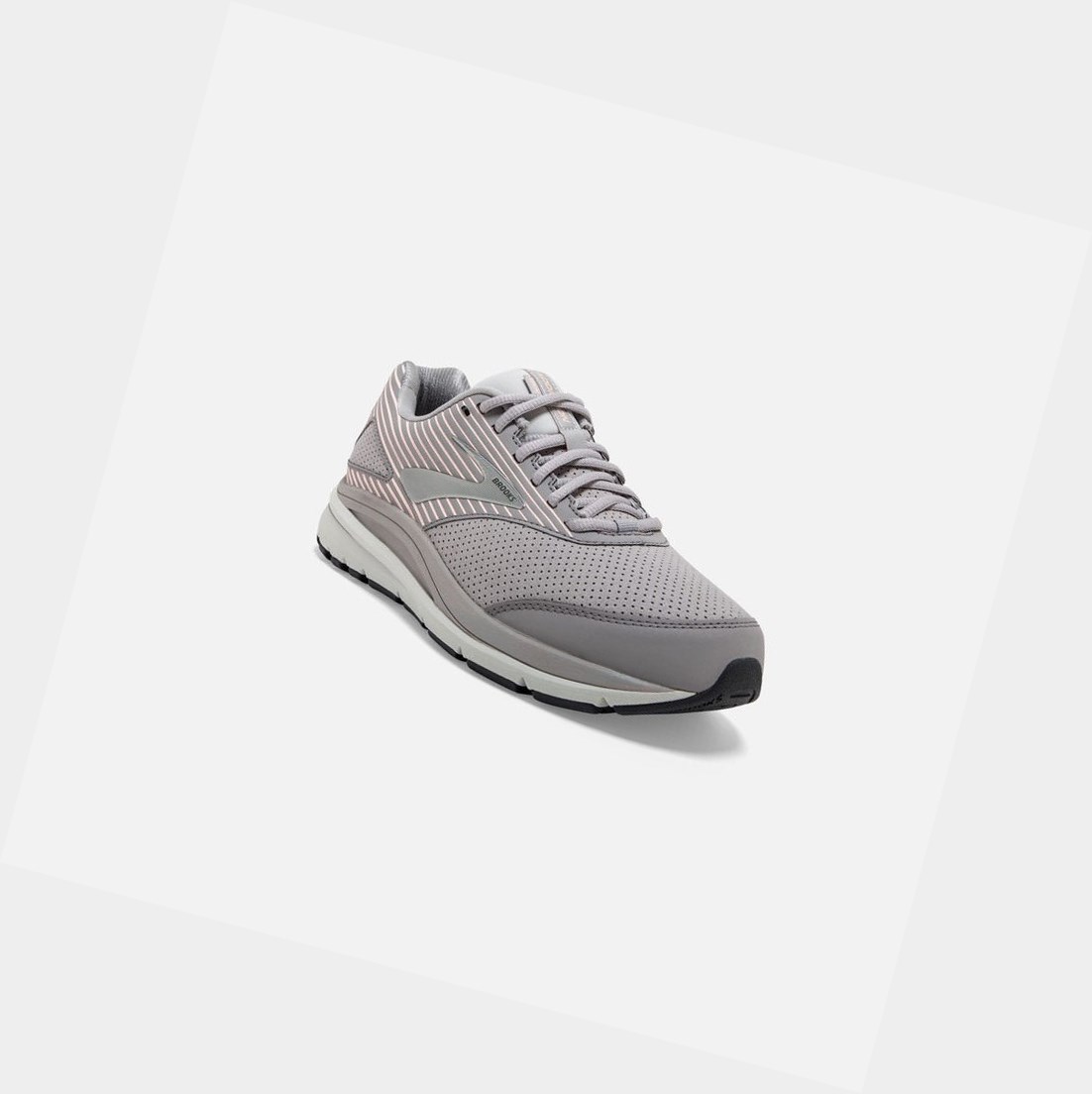 Scarpe da Passeggio Donna Brooks Addiction Walker Scamosciate Alloy / Oyster / Peach | QOPXML-068