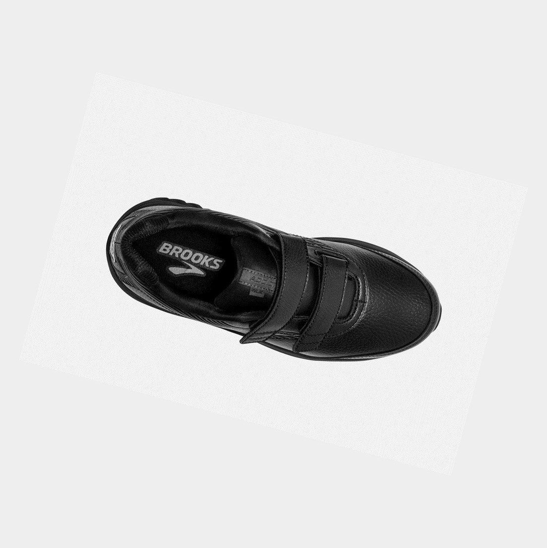 Scarpe da Passeggio Donna Brooks Addiction Walker V-Cinturino 2 Nere Nere | VBUDQE-179