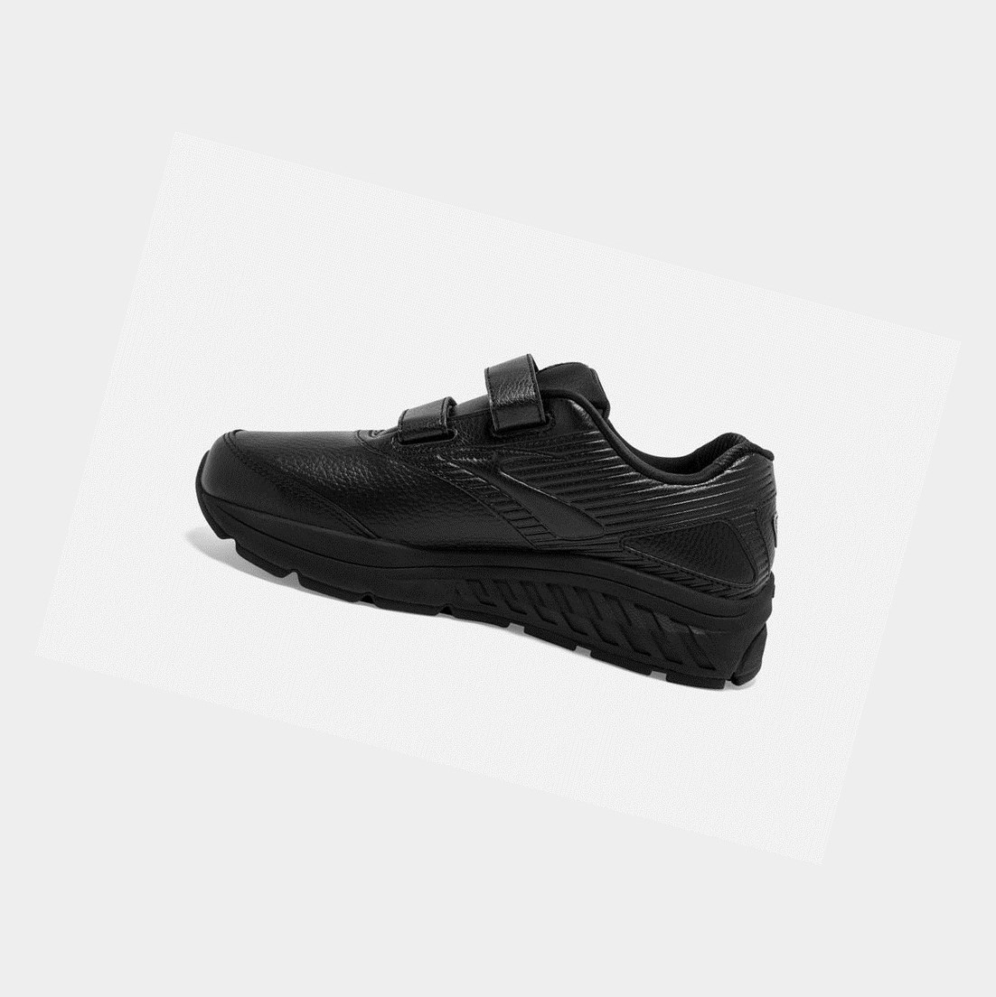 Scarpe da Passeggio Donna Brooks Addiction Walker V-Cinturino 2 Nere Nere | VBUDQE-179