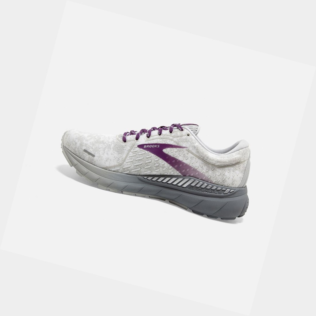 Scarpe da Passeggio Donna Brooks Adrenaline GTS 21 Bianche Grigie | AFKUPG-674