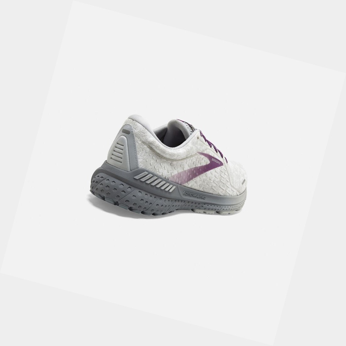 Scarpe da Passeggio Donna Brooks Adrenaline GTS 21 Bianche Grigie | AFKUPG-674