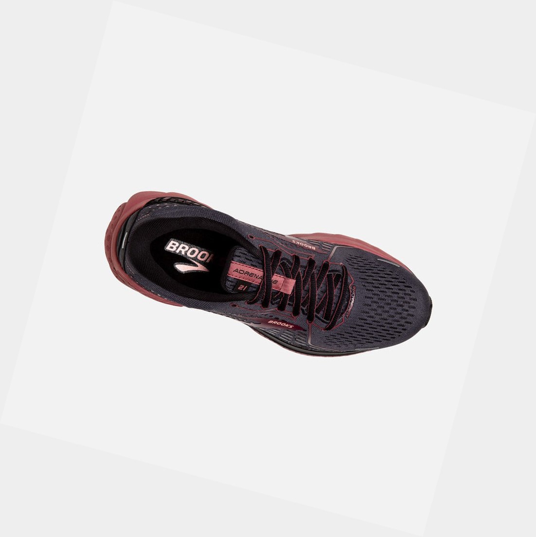 Scarpe da Passeggio Donna Brooks Adrenaline GTS 21 Nere | GHOYBF-963