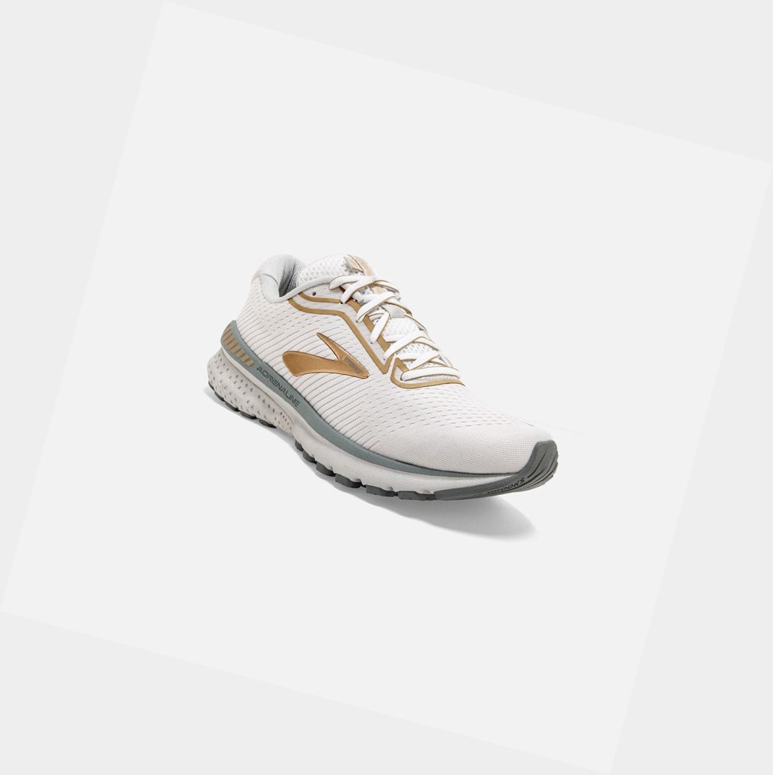 Scarpe da Passeggio Donna Brooks Adrenaline GTS 20 Bianche Grigie Oro | IBRXEH-435