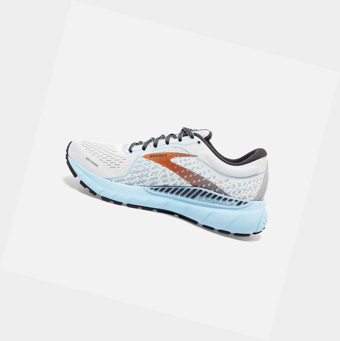 Scarpe da Passeggio Donna Brooks Adrenaline GTS 21 Bianche Blu Chiaro | JVBIYO-249