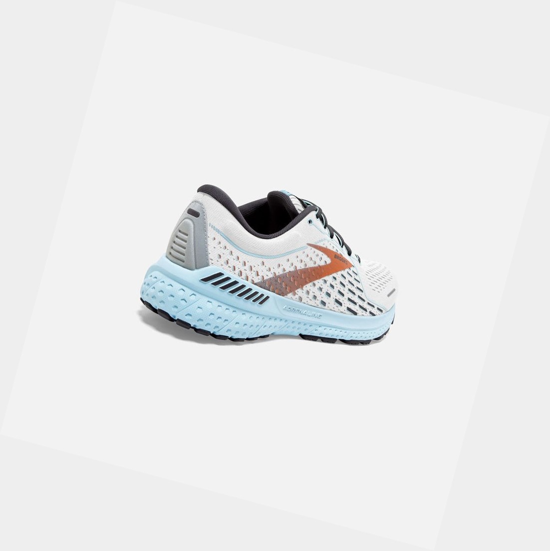 Scarpe da Passeggio Donna Brooks Adrenaline GTS 21 Bianche Blu Chiaro | JVBIYO-249