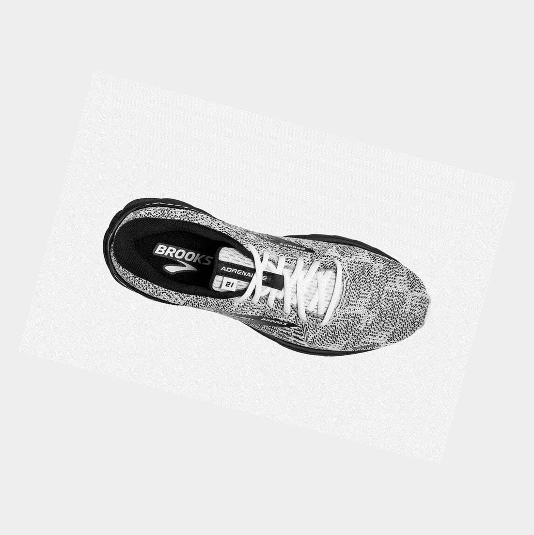 Scarpe da Passeggio Donna Brooks Adrenaline GTS 21 Bianche Grigie Nere | KDBVFG-543