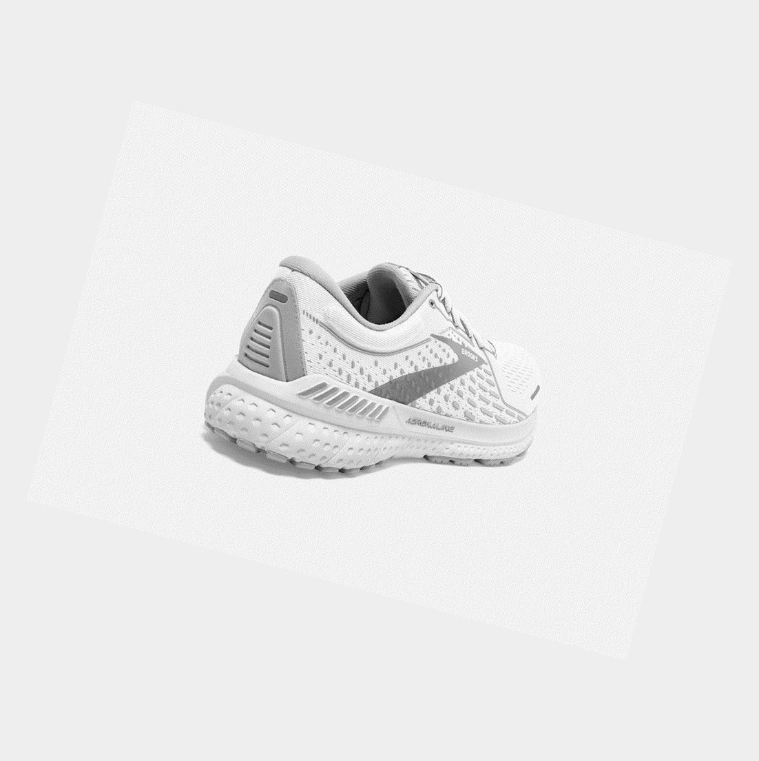 Scarpe da Passeggio Donna Brooks Adrenaline GTS 21 Bianche Grigie Argento | VPRILG-591