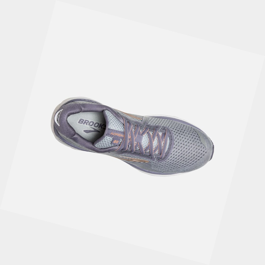 Scarpe da Passeggio Donna Brooks Adrenaline GTS 20 Grigie Bianche | YXVFOL-648