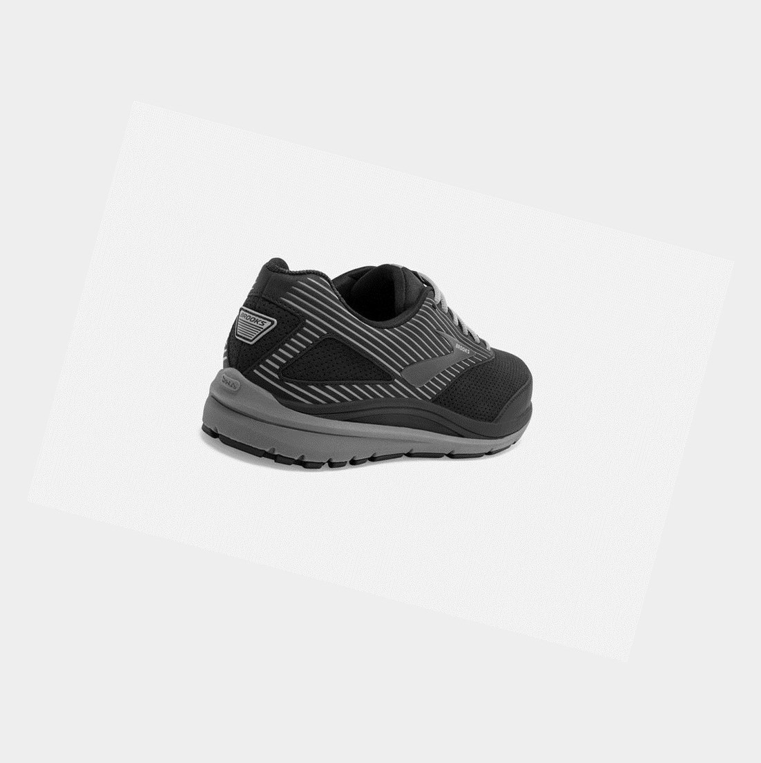 Scarpe da Passeggio Uomo Brooks Addiction Walker Scamosciate Nere Nere | AZUJBW-379