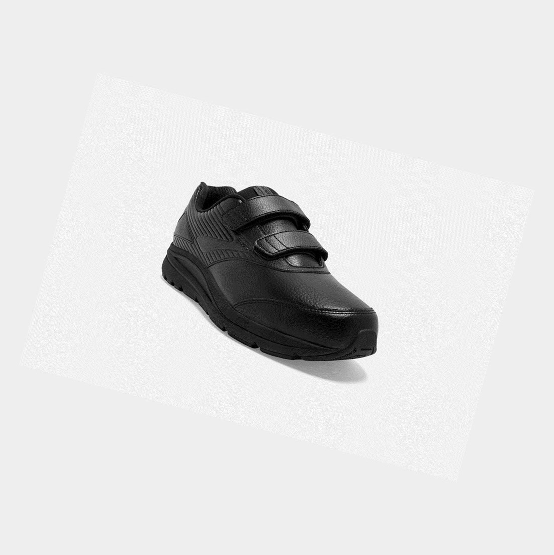 Scarpe da Passeggio Uomo Brooks Addiction Walker V-Cinturino 2 Nere Nere | KDRCSQ-623