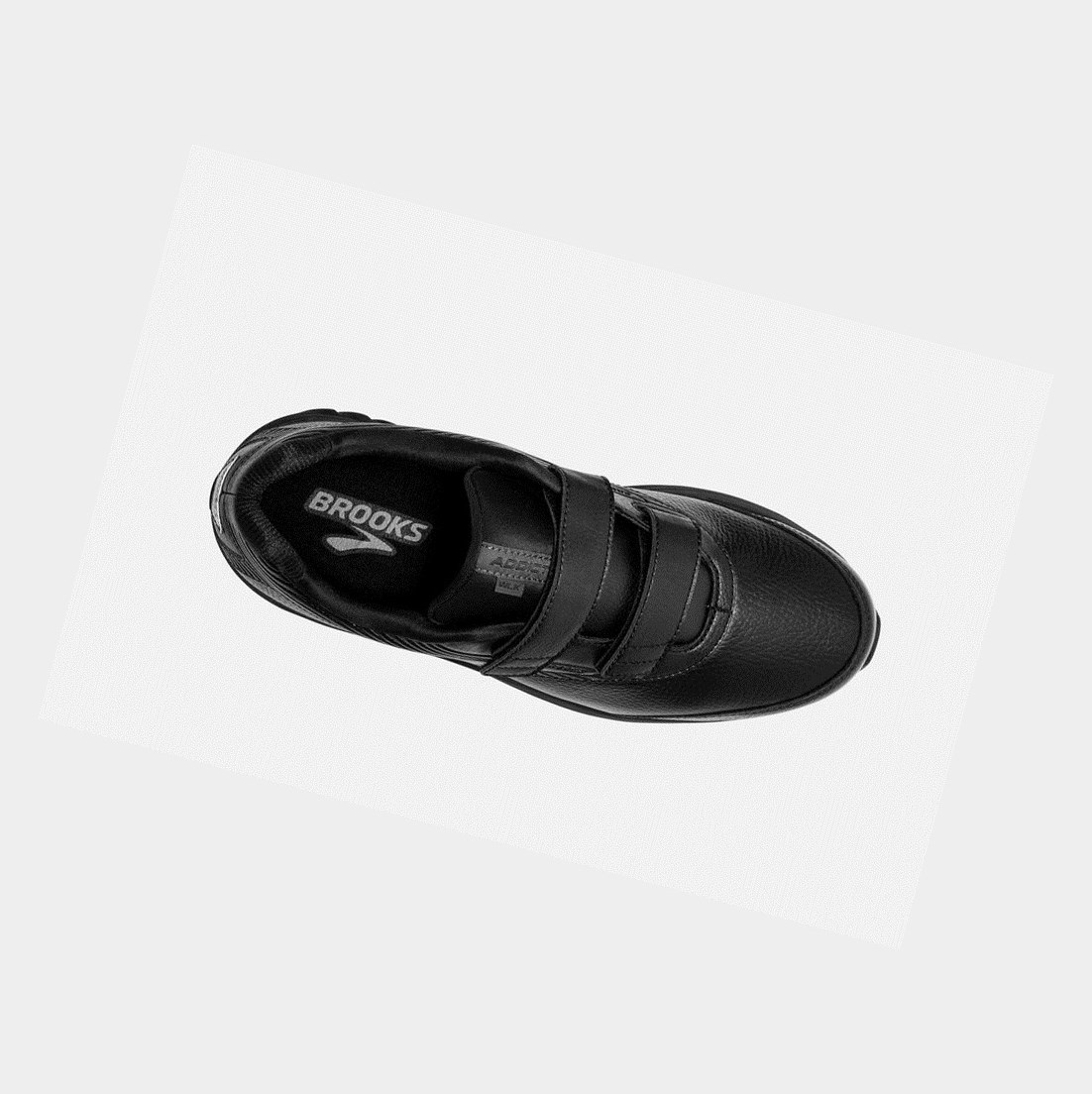 Scarpe da Passeggio Uomo Brooks Addiction Walker V-Cinturino 2 Nere Nere | KDRCSQ-623