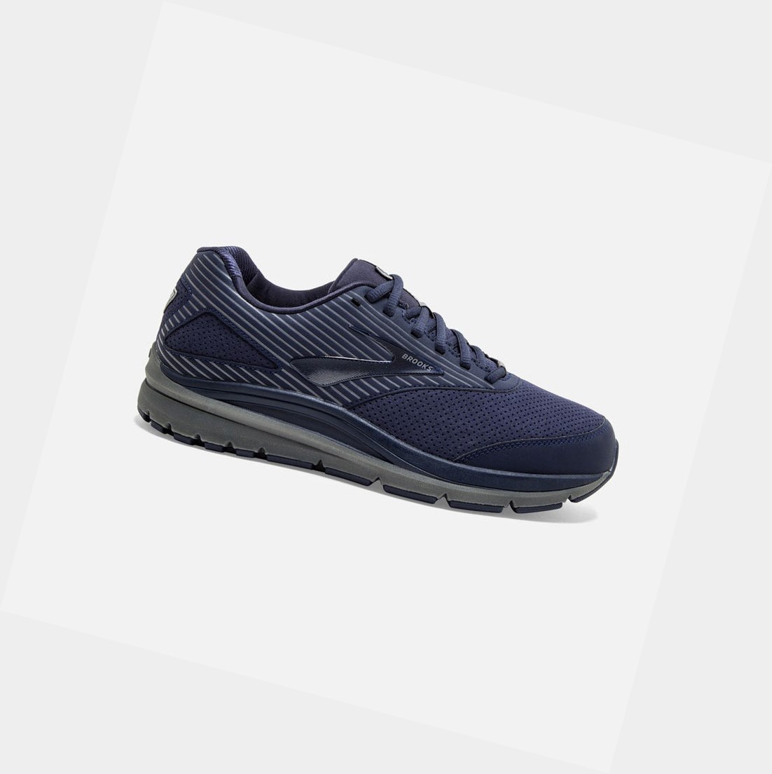 Scarpe da Passeggio Uomo Brooks Addiction Walker Scamosciate Peacoat / Shade / Peacoat | VYSAZD-298