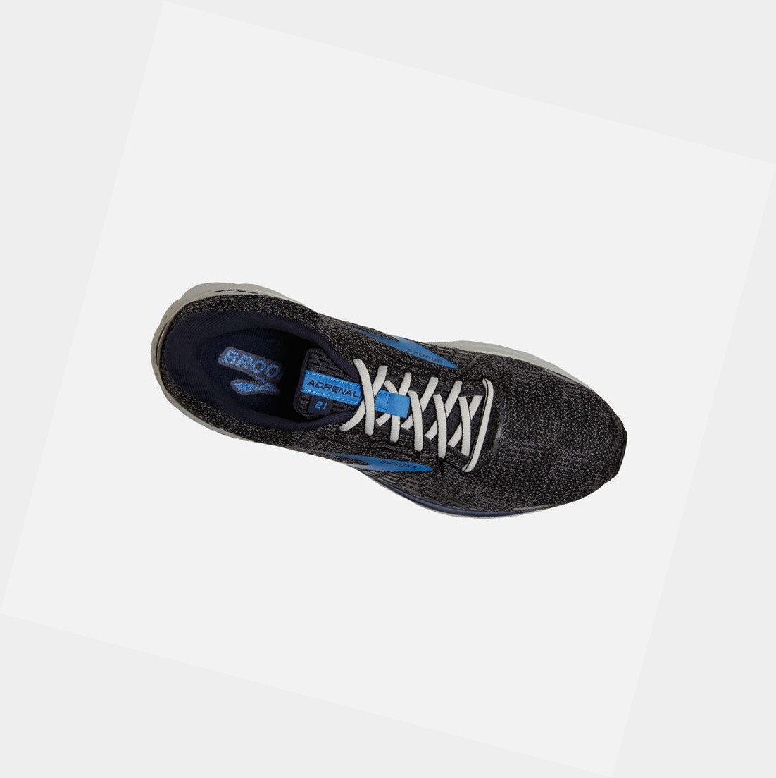 Scarpe da Passeggio Uomo Brooks Adrenaline GTS 21 Nere Blu | AIKXRU-986