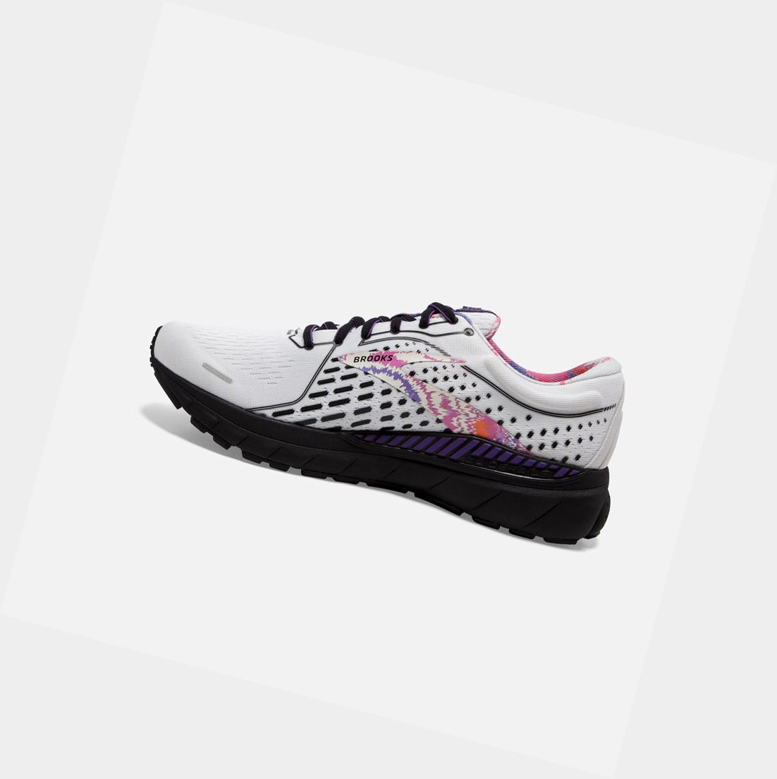 Scarpe da Passeggio Uomo Brooks Adrenaline GTS 21 Bianche Nere | GMUDYB-085
