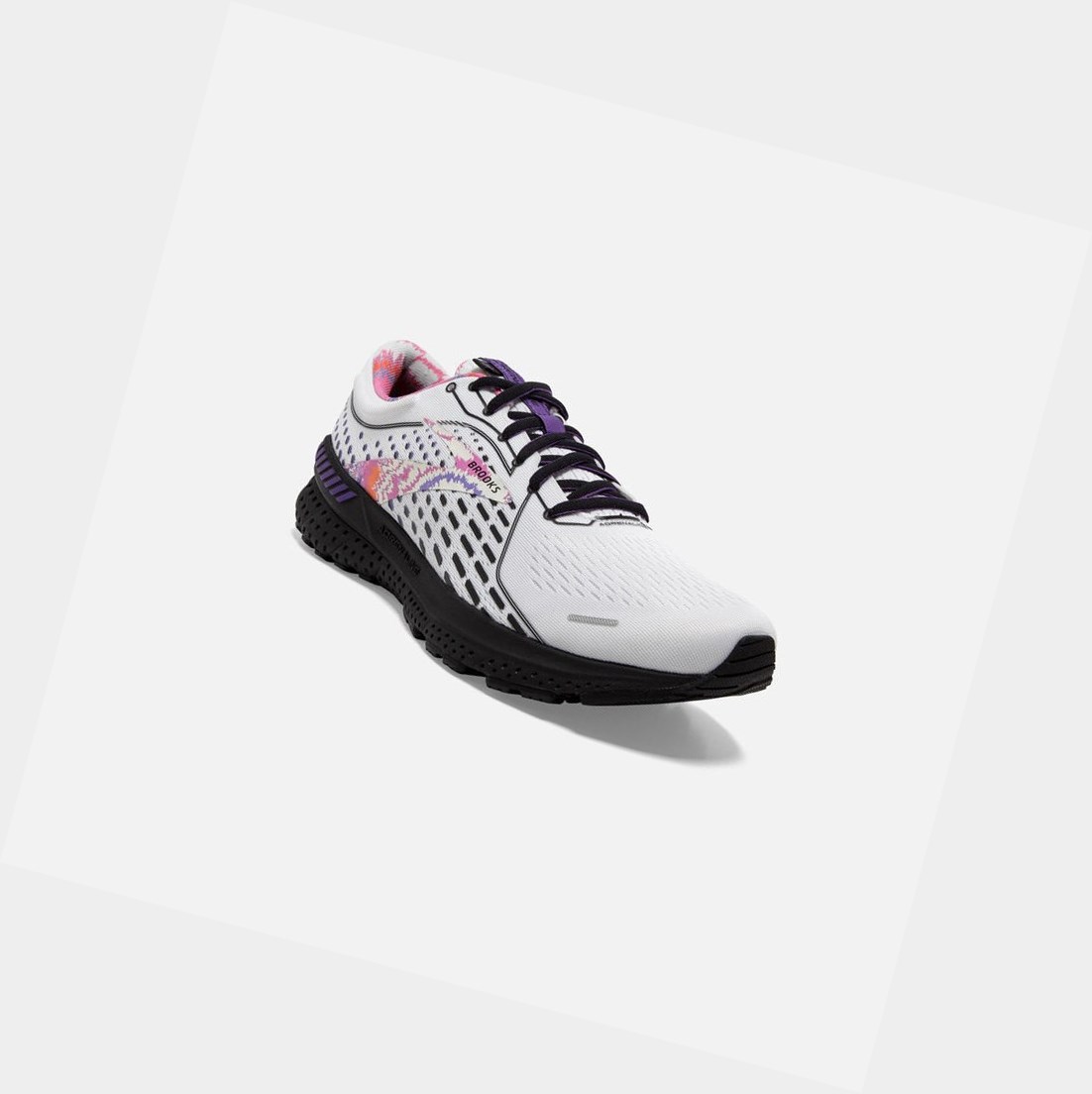 Scarpe da Passeggio Uomo Brooks Adrenaline GTS 21 Bianche Nere | GMUDYB-085