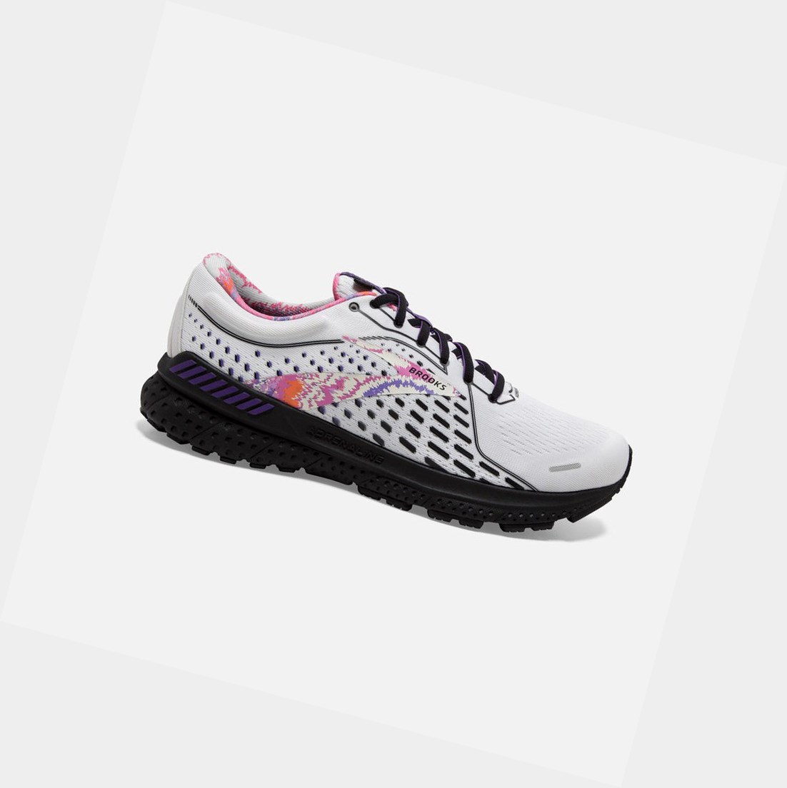 Scarpe da Passeggio Uomo Brooks Adrenaline GTS 21 Bianche Nere | GMUDYB-085