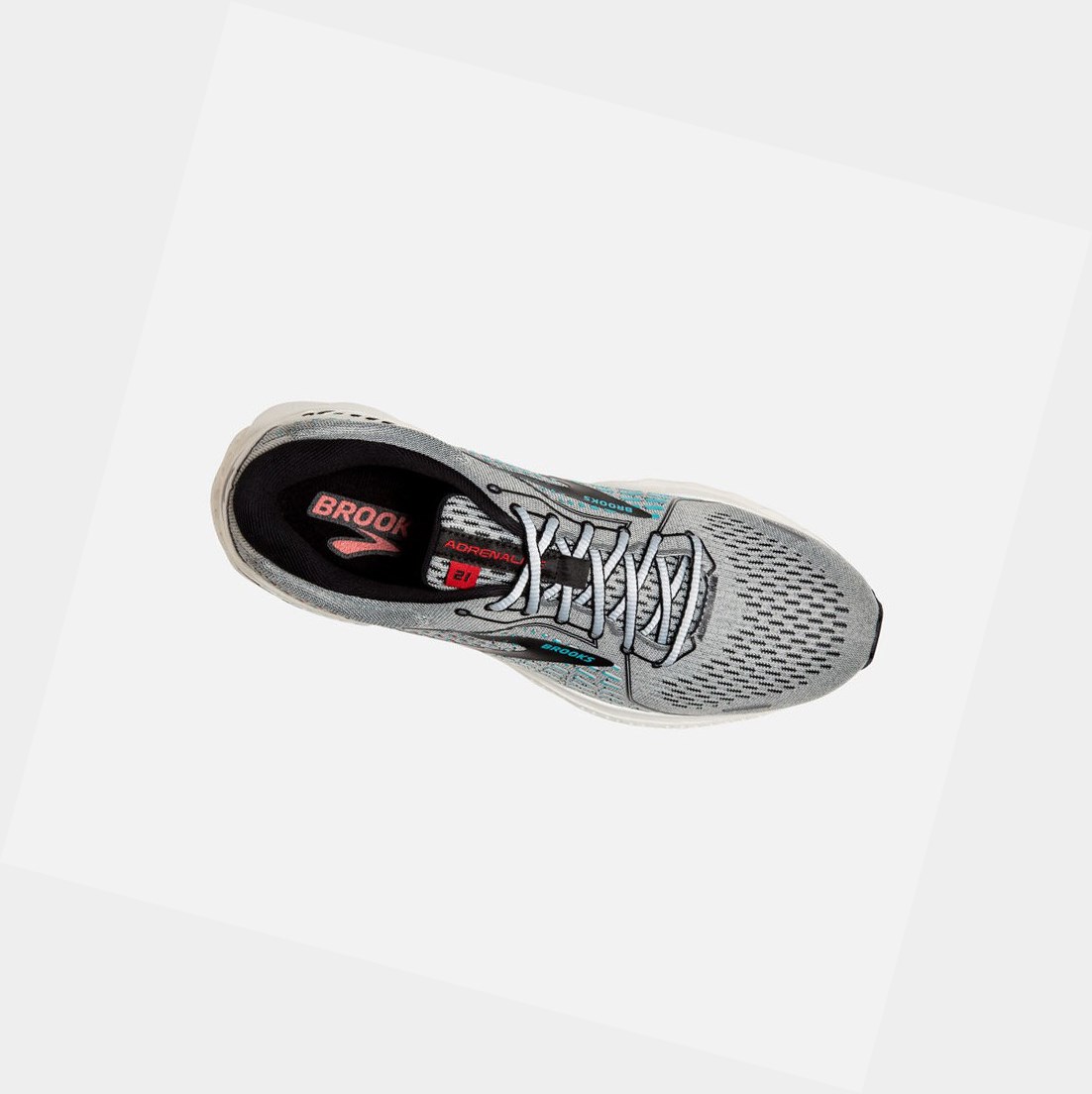 Scarpe da Passeggio Uomo Brooks Adrenaline GTS 21 Nere | GWIOZL-152