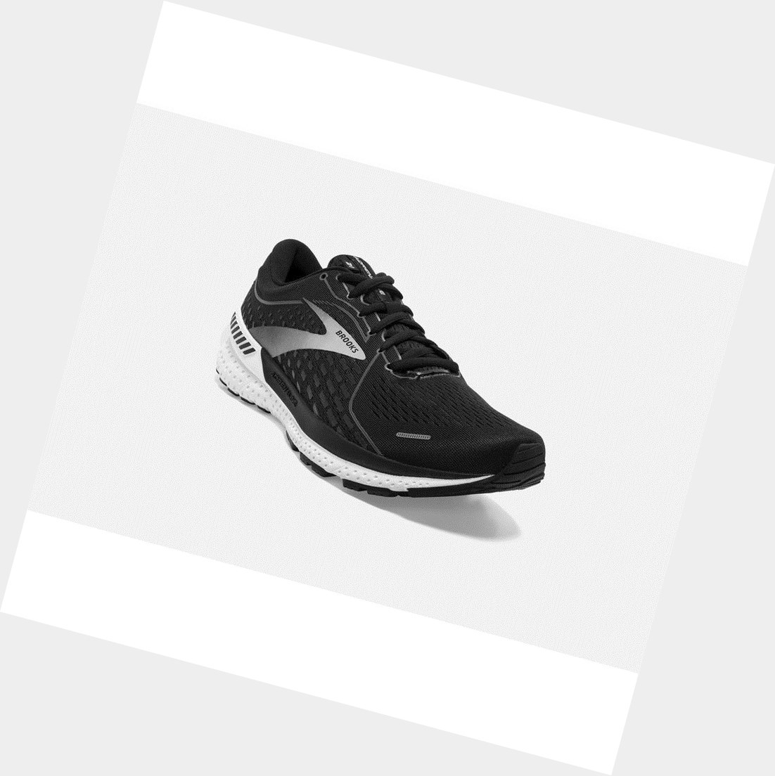 Scarpe da Passeggio Uomo Brooks Adrenaline GTS 21 Nere Bianche | JOAEYH-614
