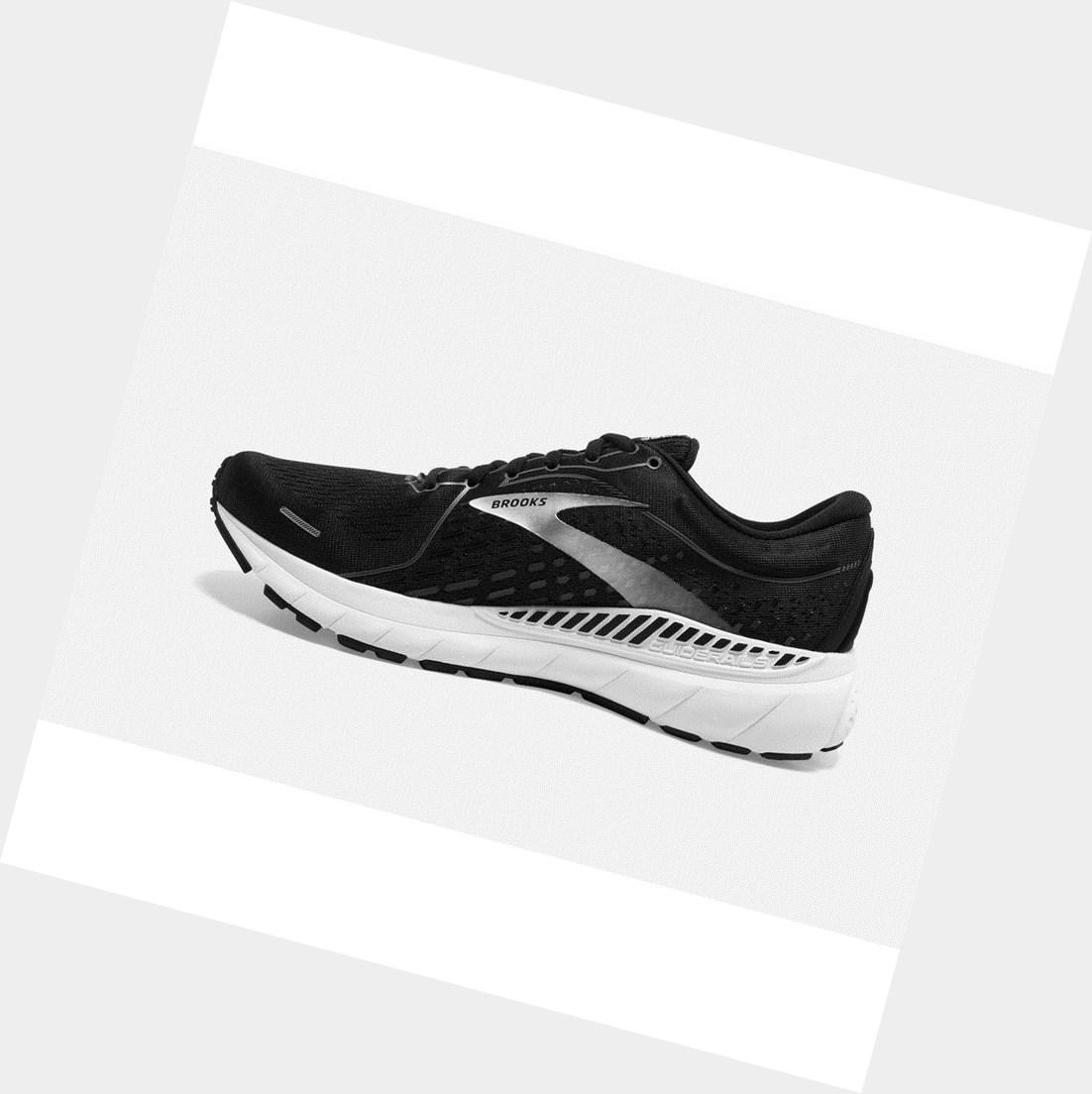 Scarpe da Passeggio Uomo Brooks Adrenaline GTS 21 Nere Bianche | JOAEYH-614