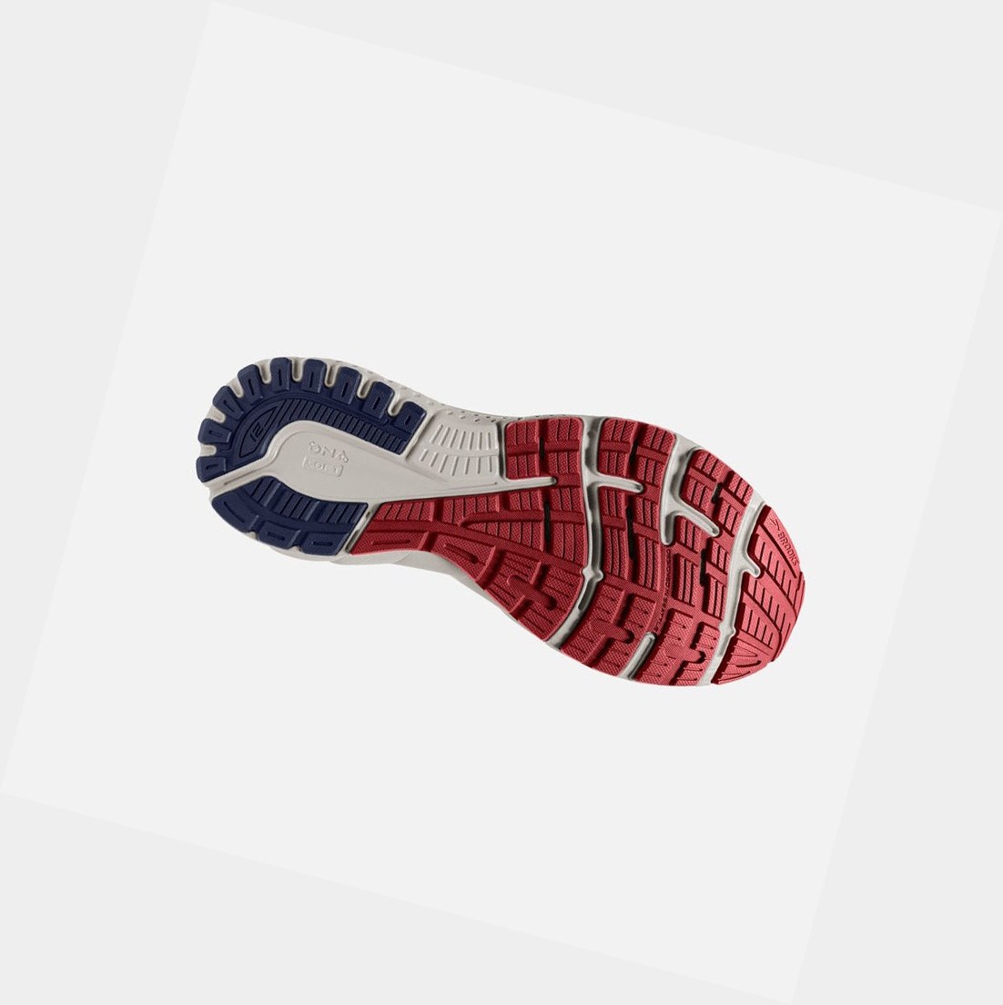 Scarpe da Passeggio Uomo Brooks Adrenaline GTS 21 Grigie Rosse | TIBZGA-897