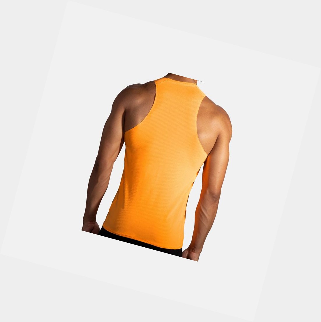 Top Uomo Brooks Atmosphere Singlet Arancioni | NPQGMT-374