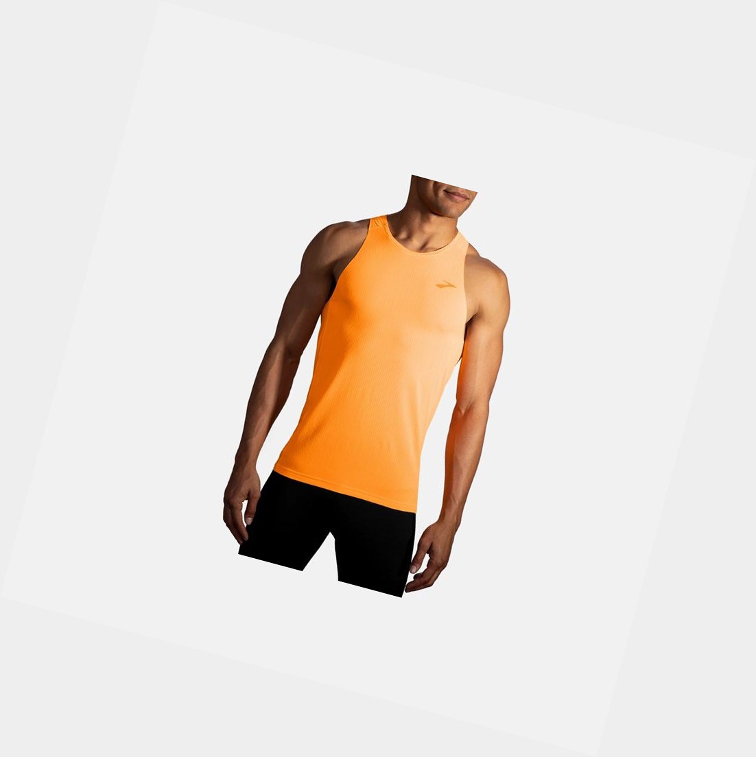 Top Uomo Brooks Atmosphere Singlet Arancioni | NPQGMT-374