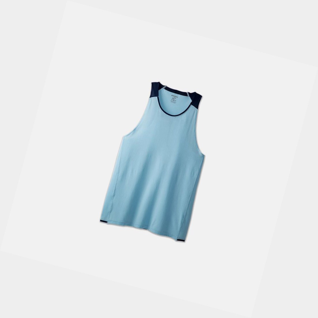 Top Uomo Brooks Atmosphere Singlet Blu Marino | JAXVNK-192