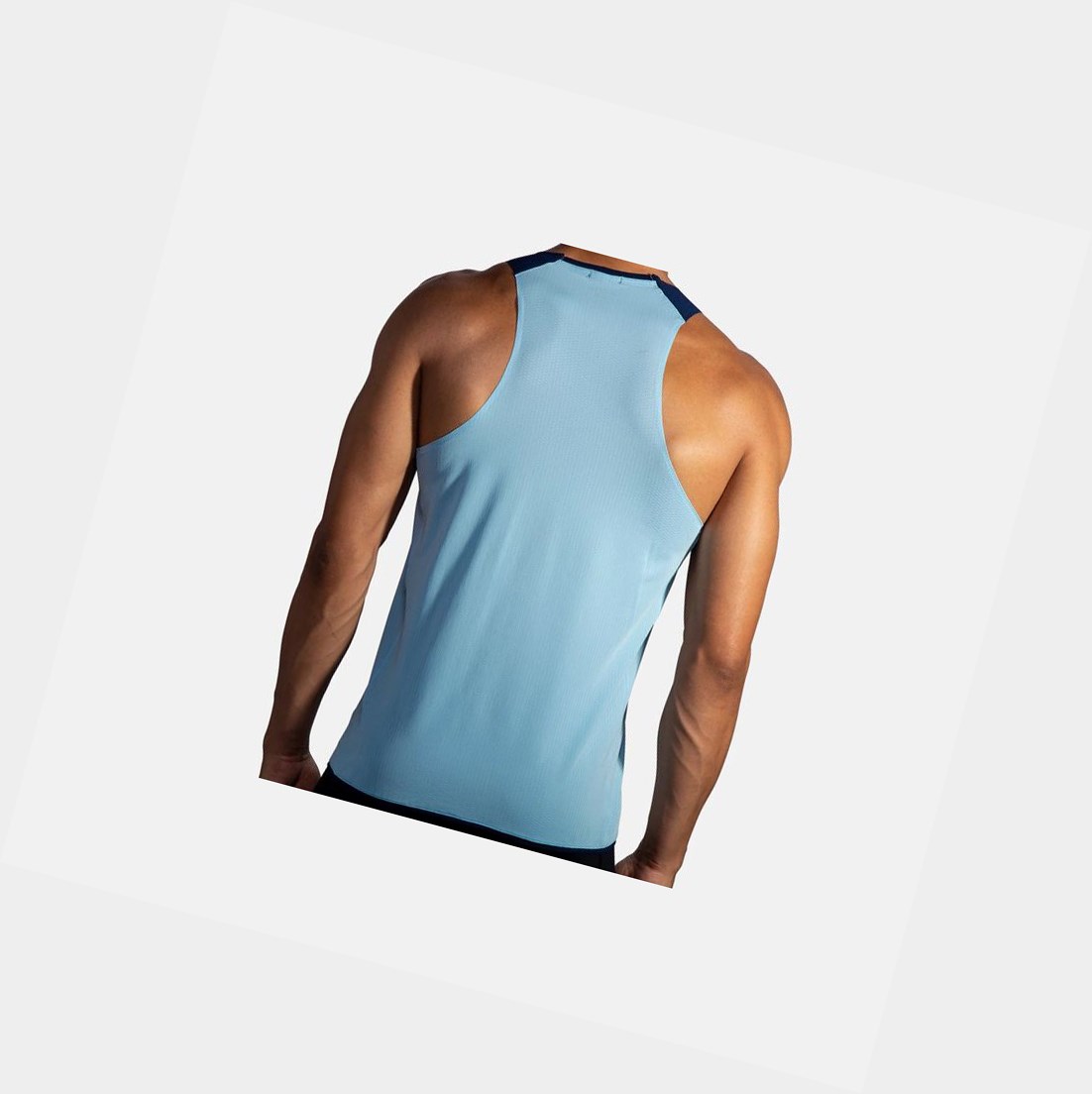 Top Uomo Brooks Atmosphere Singlet Blu Marino | JAXVNK-192