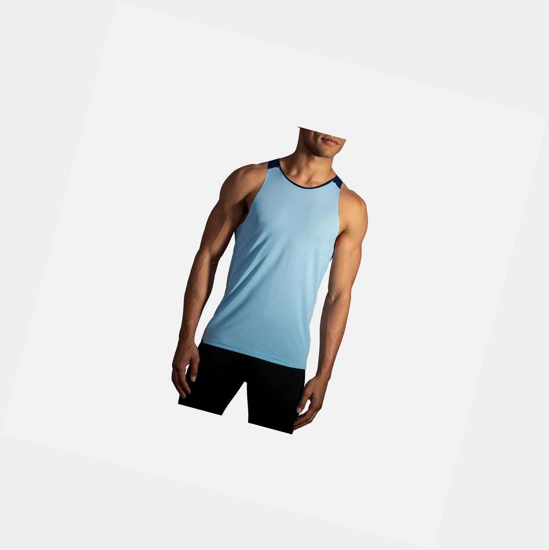 Top Uomo Brooks Atmosphere Singlet Blu Marino | JAXVNK-192