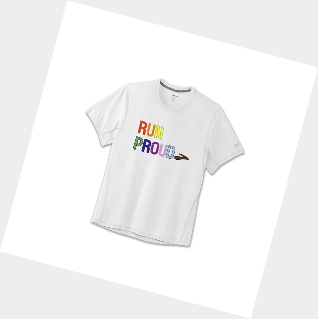 Top Uomo Brooks Distance Grafica Sleeve Run Proud | NVYPEZ-275