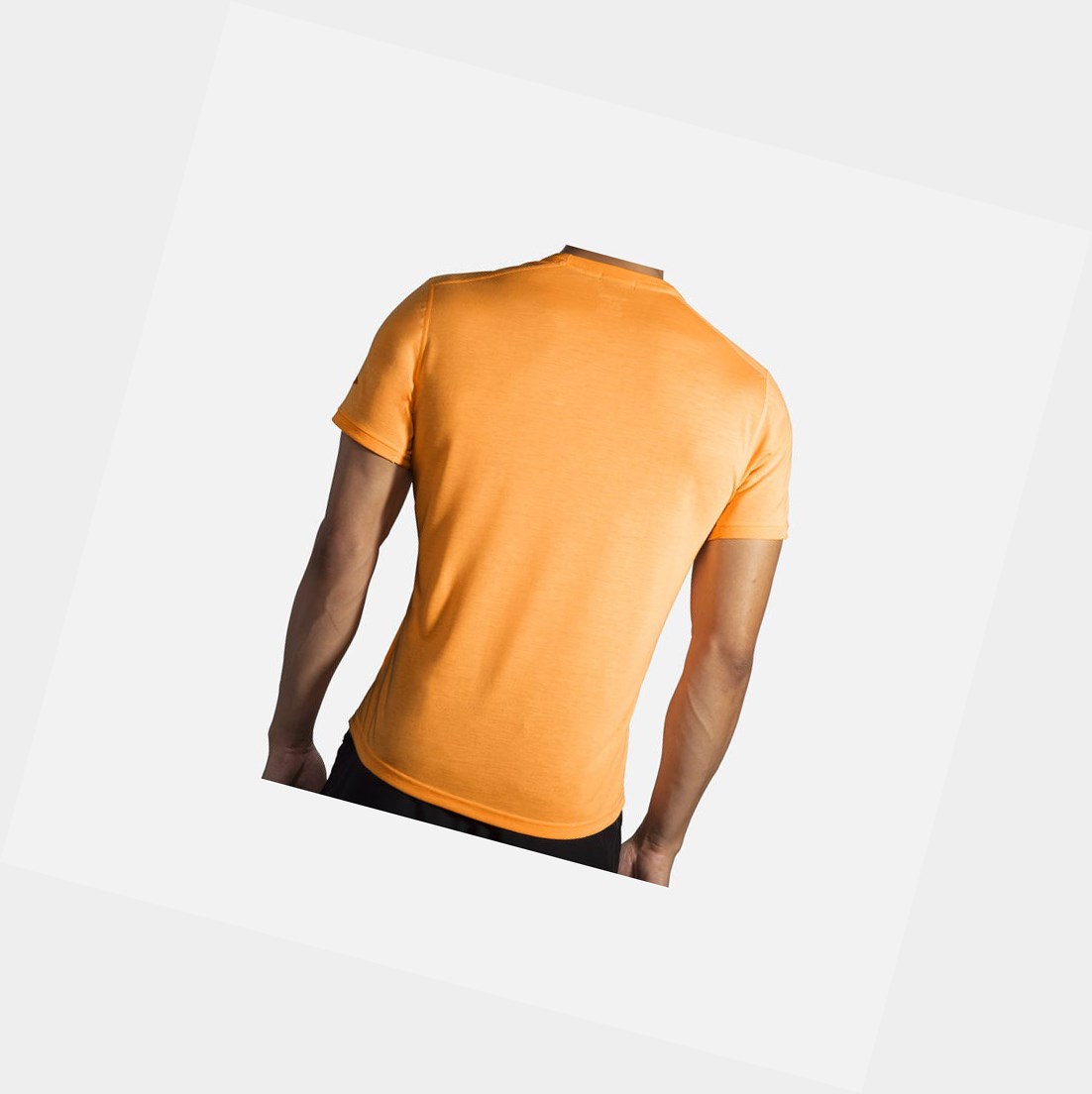 Top Uomo Brooks Distance Sleeve Arancioni | DFIKMJ-753
